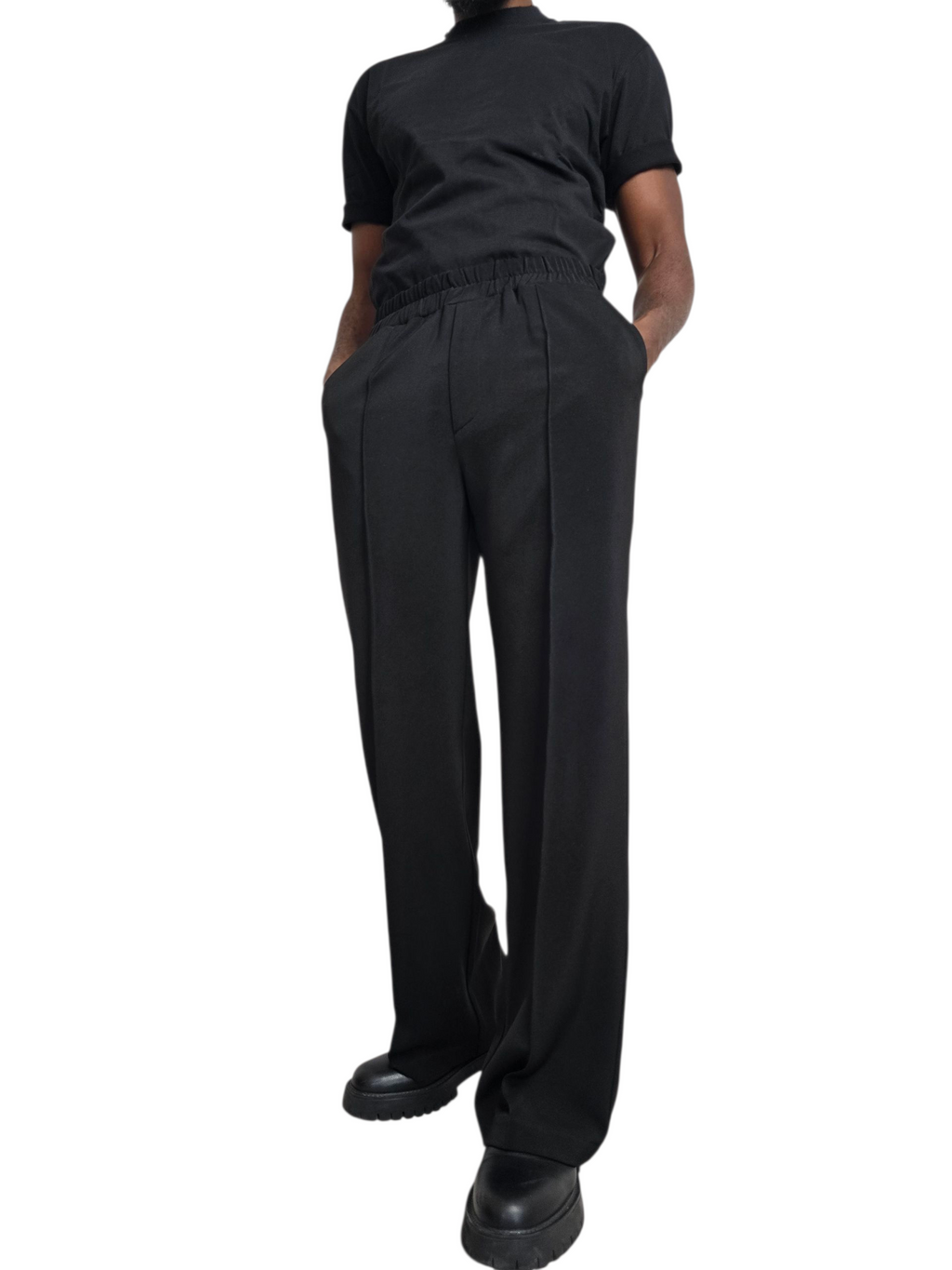 Pantalon confort oversize noir – S.Keïdgi
