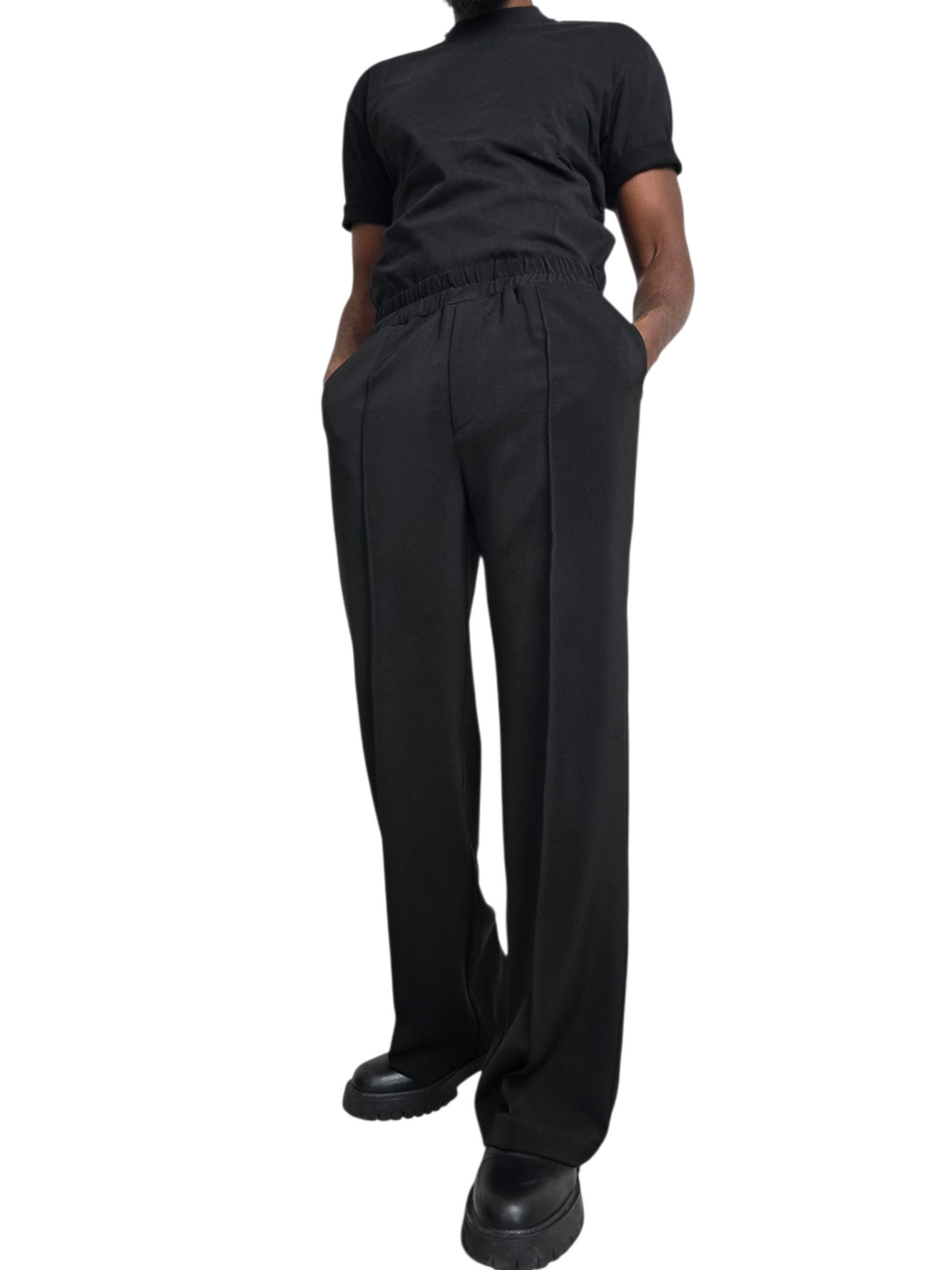 Pantalon confort oversize noir – S.Keïdgi