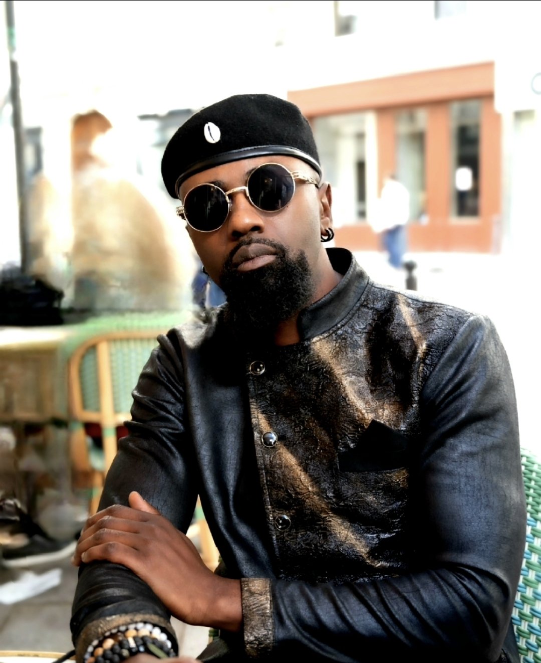 Béret Militaire Noir Kamba – Accessoire Afro-Chic – vue 2 – S.Keïdgi
