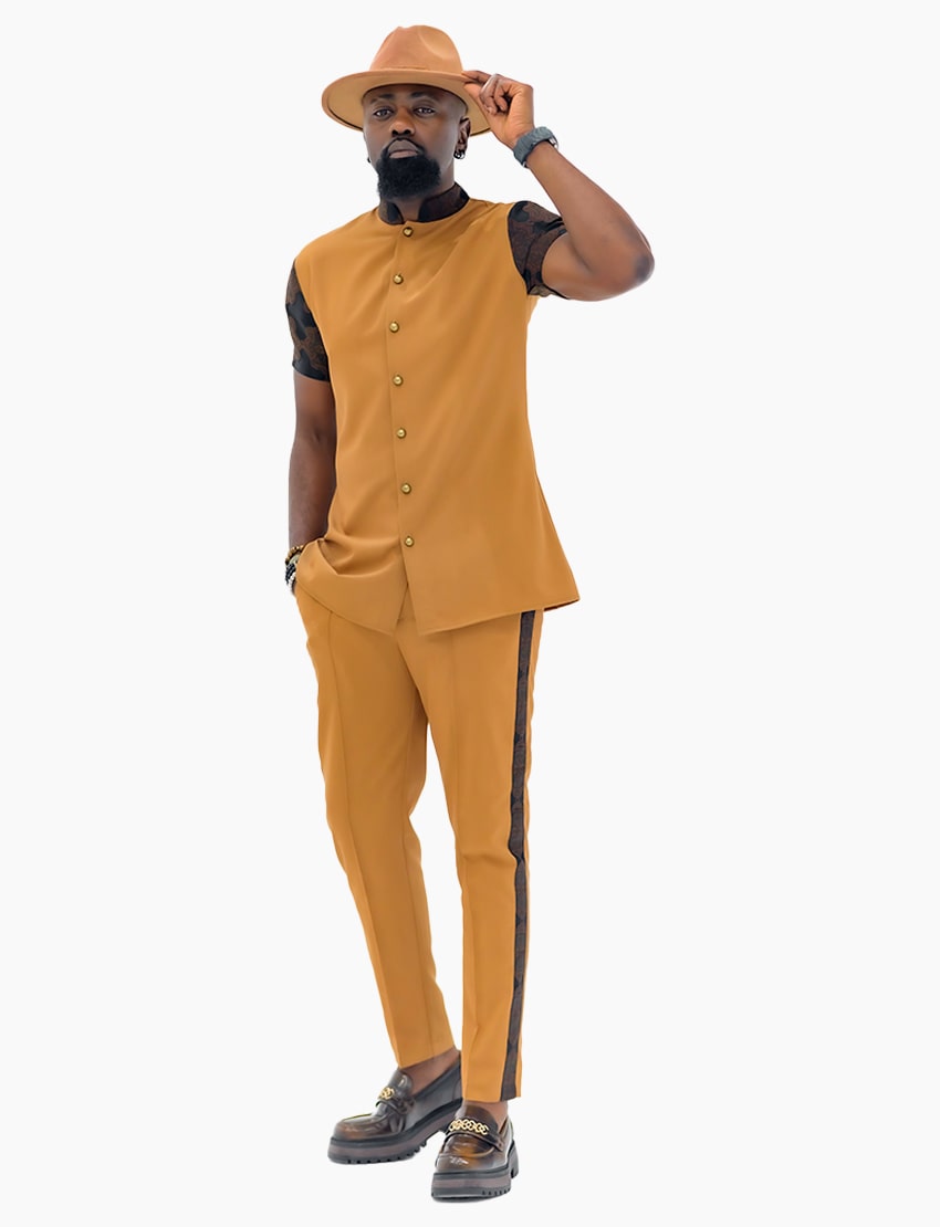 Ensemble Safari – Teintes Chaudes & Tissus Gaufrés – vue 2 – S.Keïdgi