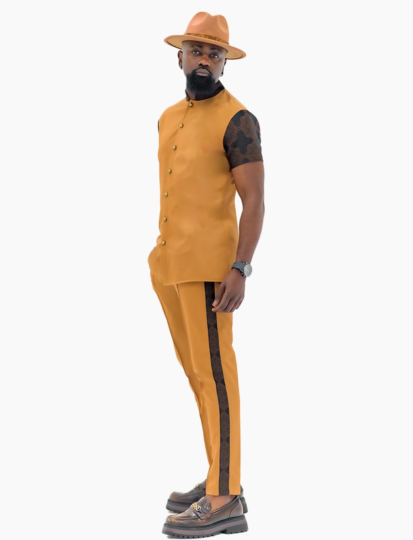 Chemise Safari – Teintes Chaudes & Tissus Gaufrés – vue 3 – S.Keïdgi